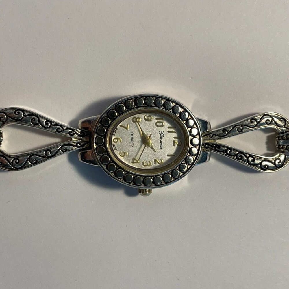 Geneva Bracelet Silver Watch